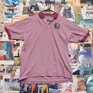 B Resort Alabama Crimson Tide Polo Shirt Red‎ White Gingham XL Cotton